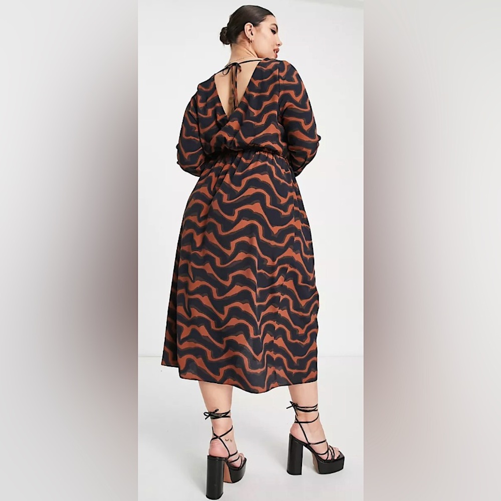 ASOS DESIGN Curve midi column dress
